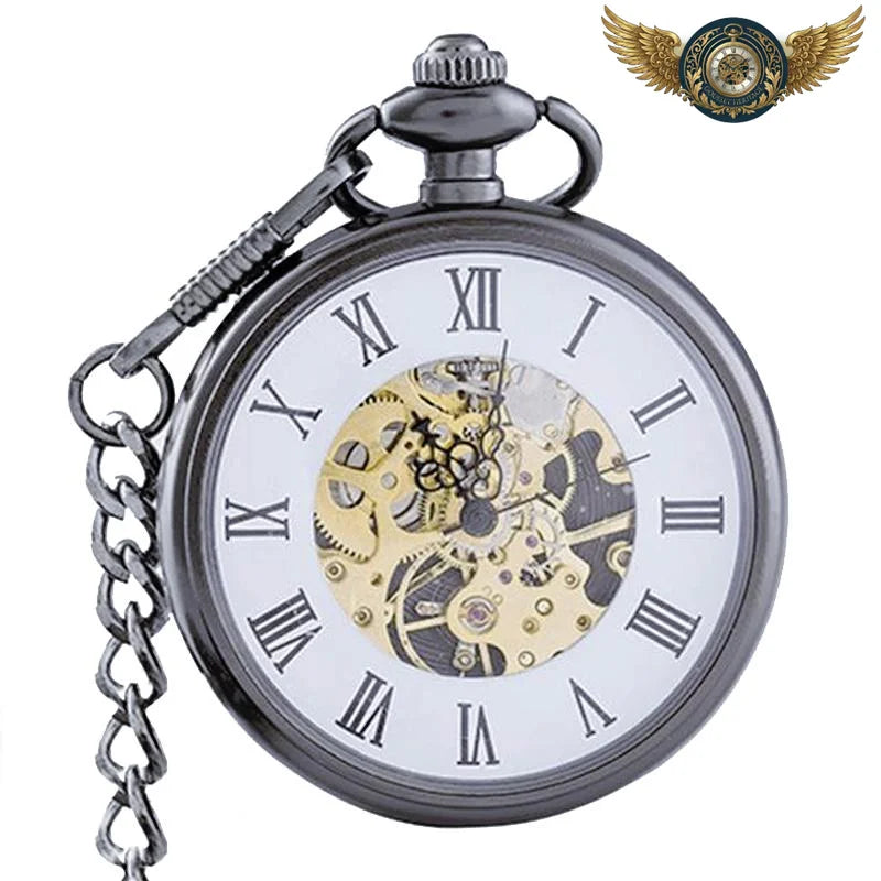 L'Héritage - Montre de poche mécanique automatique Lépine 50mm - Noir - Gousset-heritage