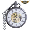 L'Héritage - Montre de poche mécanique automatique Lépine 50mm - Noir - Gousset-heritage