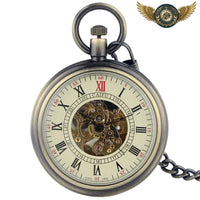 L'Héritage Automatique - Montre de Poche Semi-Squelette 54mm - modèle Bronze - Gousset-heritage