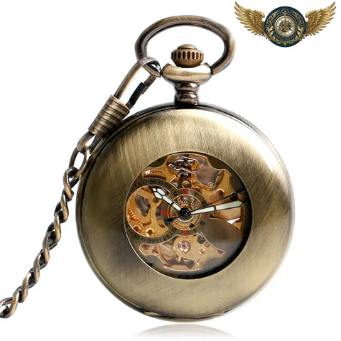 L'Héritage Bronze - Montre à Gousset Automatique Squelette Visible - Default Title - Gousset-heritage