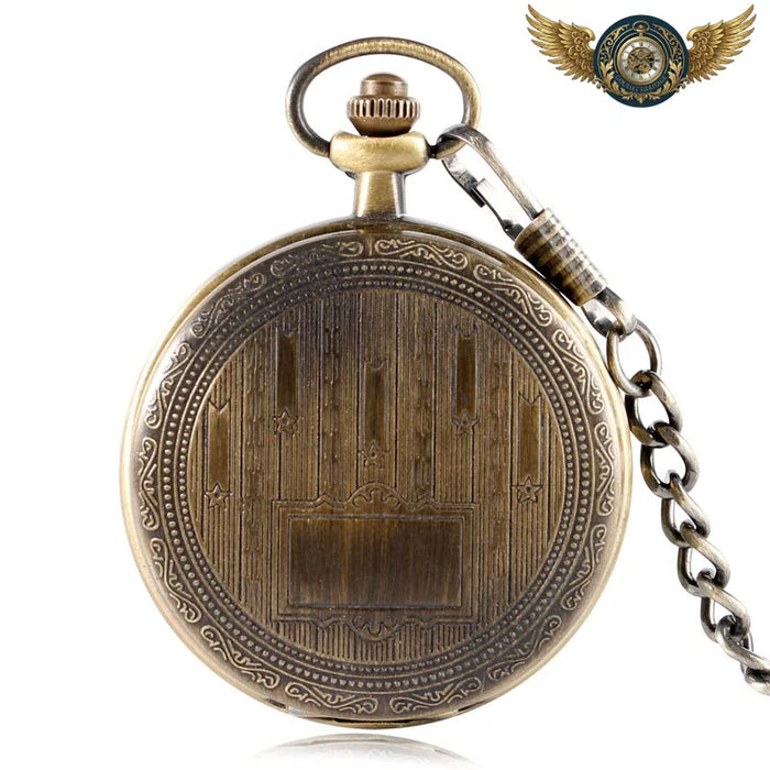 L'Héritage Dandy – Montre Gousset Mécanique Squelette Bronze - Vue 1 - Gousset-heritage