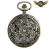 L'Héritage Floral – Montre Pendentif Bronze à Clapet Sculpté Quartz - Vue 1 - Gousset-heritage
