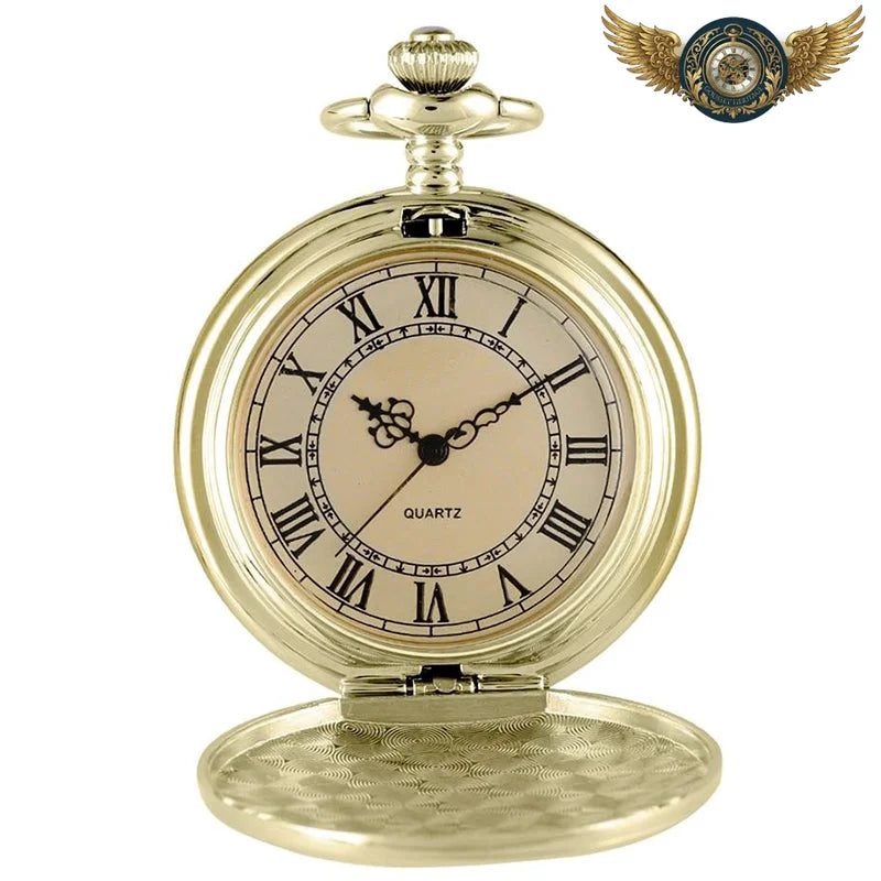 L'Héritage Nobiliaire - Montre Gousset Chasseur Ciselée Quartz - Vue 2 - Gousset-heritage