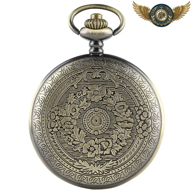 L'Héritage Nobiliaire - Montre Gousset Chasseur Ciselée Quartz - Vue 3 - Gousset-heritage