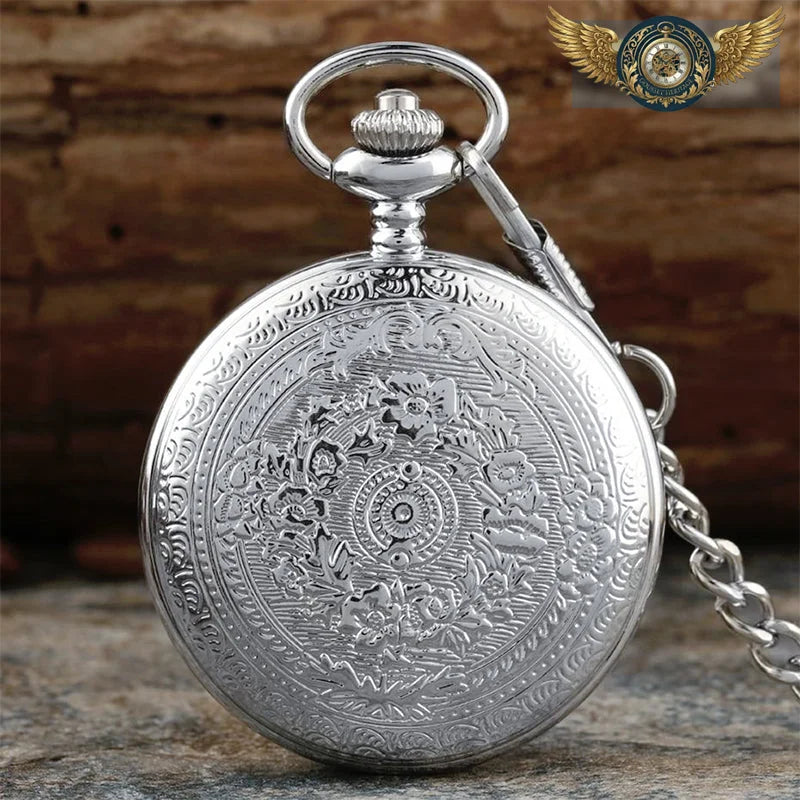 L'Héritage Nobiliaire - Montre Gousset Chasseur Ciselée Quartz - Vue 8 - Gousset-heritage