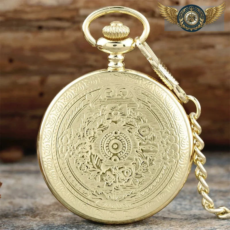 L'Héritage Nobiliaire - Montre Gousset Chasseur Ciselée Quartz - Vue 9 - Gousset-heritage
