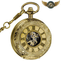 L'Héritage Royal | Montre de Poche Double Demi-Chasseur Squelette - Gousset-heritage
