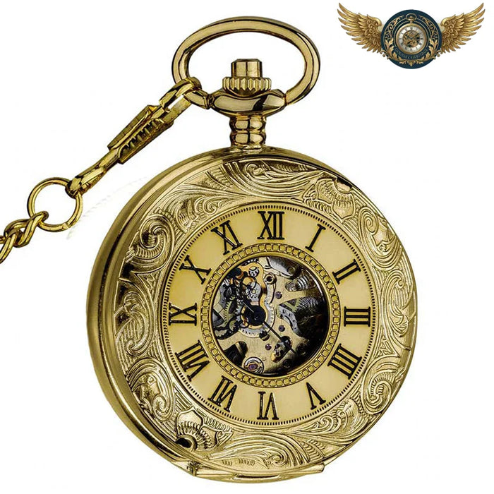 L'Héritage Royal | Montre de Poche Double Demi-Chasseur Squelette - Vue 1 - Gousset-heritage
