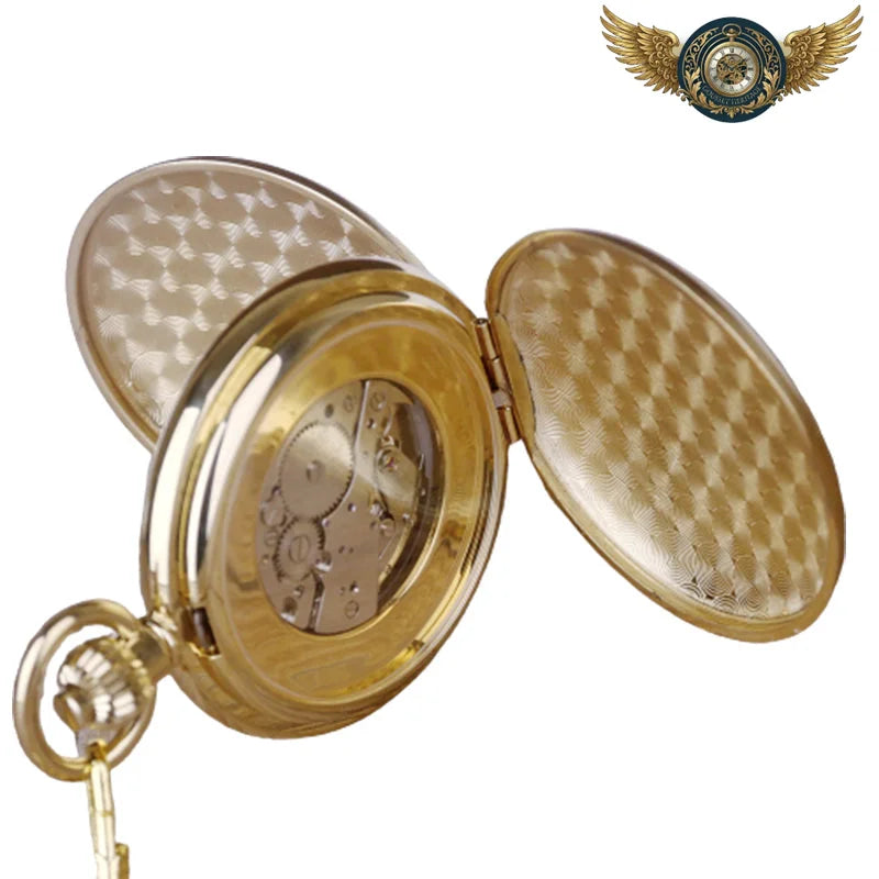 L'Héritage Victorien - Montre Gousset Double Chasseur Squelette Or - Vue 2 - Gousset-heritage