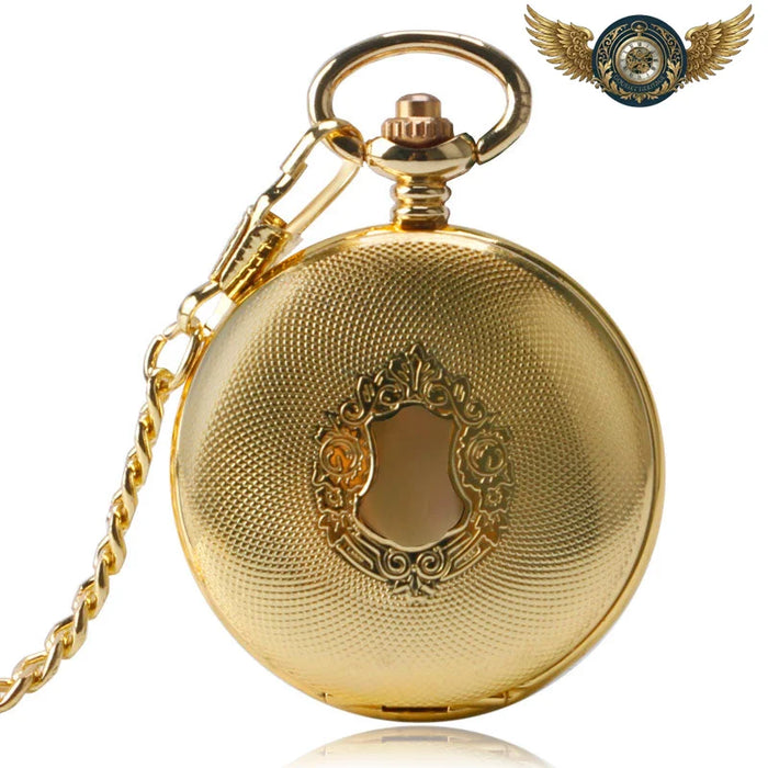L'Héritage – Gousset Automatique Demi-Chasseur Doré Squelette - Or - Gousset-heritage