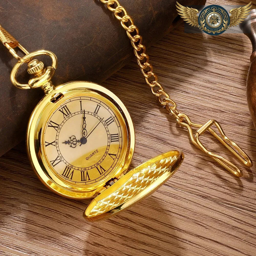 L'Héritage – Montre Gousset Or Chasseur, Gravure Héraldique - Vue 3 - Gousset-heritage