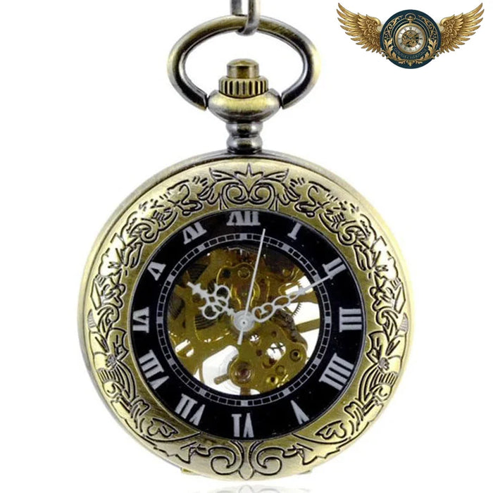 L'Héritage – Montre Gousset Squelette Bronze Remontage Manuel - Vue 1 - Gousset-heritage