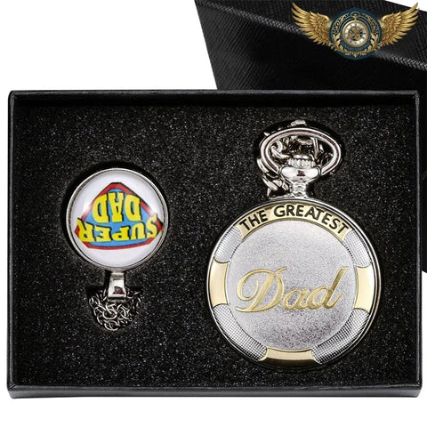 L'Héritage – Montre de Poche Chasseur Bi-Ton Quartz Rétro Chic - Argent - Gousset-heritage