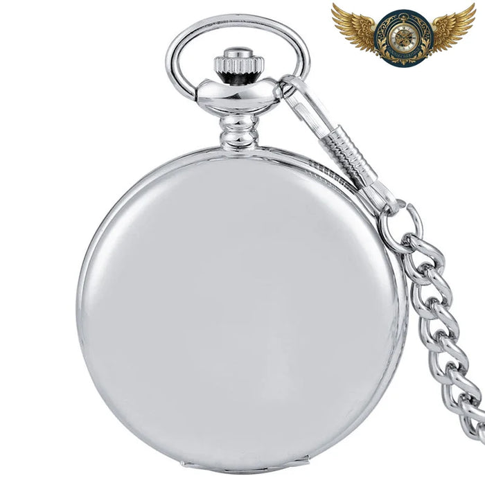 L'Héritage – Montre de Poche Chasseur en Acier Quartz Poli - Vue 1 - Gousset-heritage
