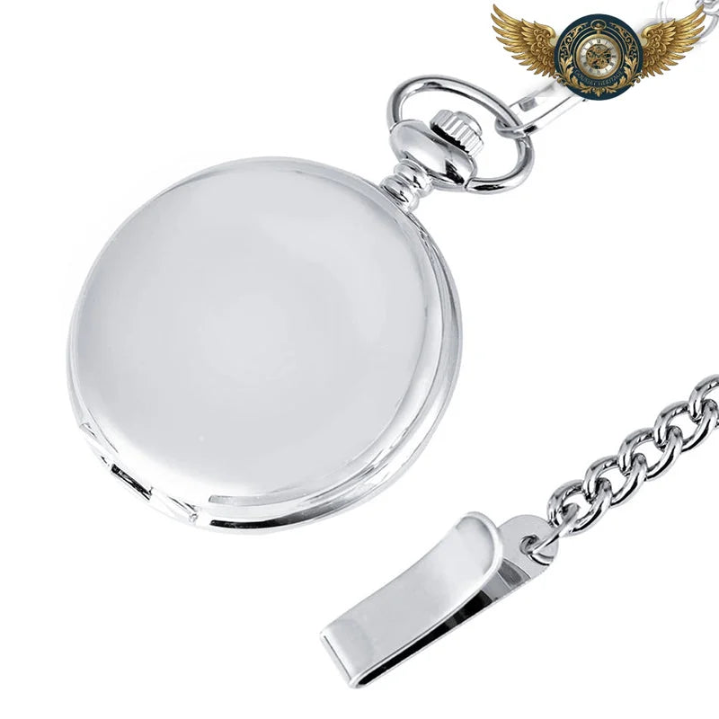 L'Héritage – Montre de Poche Chasseur en Acier Quartz Poli - Vue 3 - Gousset-heritage