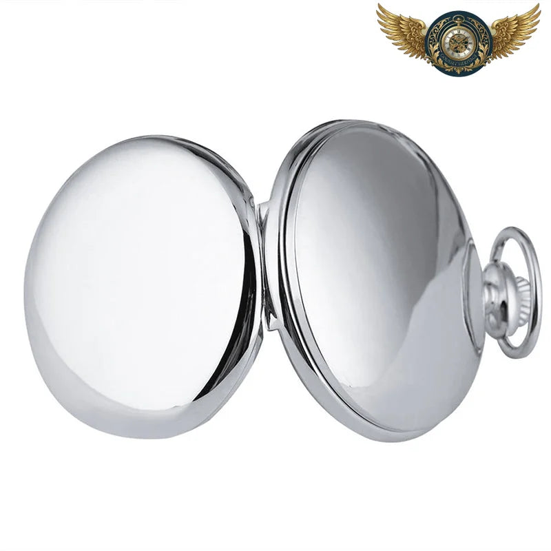 L'Héritage – Montre de Poche Chasseur en Acier Quartz Poli - Vue 4 - Gousset-heritage
