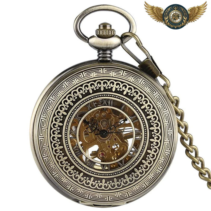 L'Héritage – Montre de Poche Mécanique Squelette Bronze 47mm - Vue 1 - Gousset-heritage