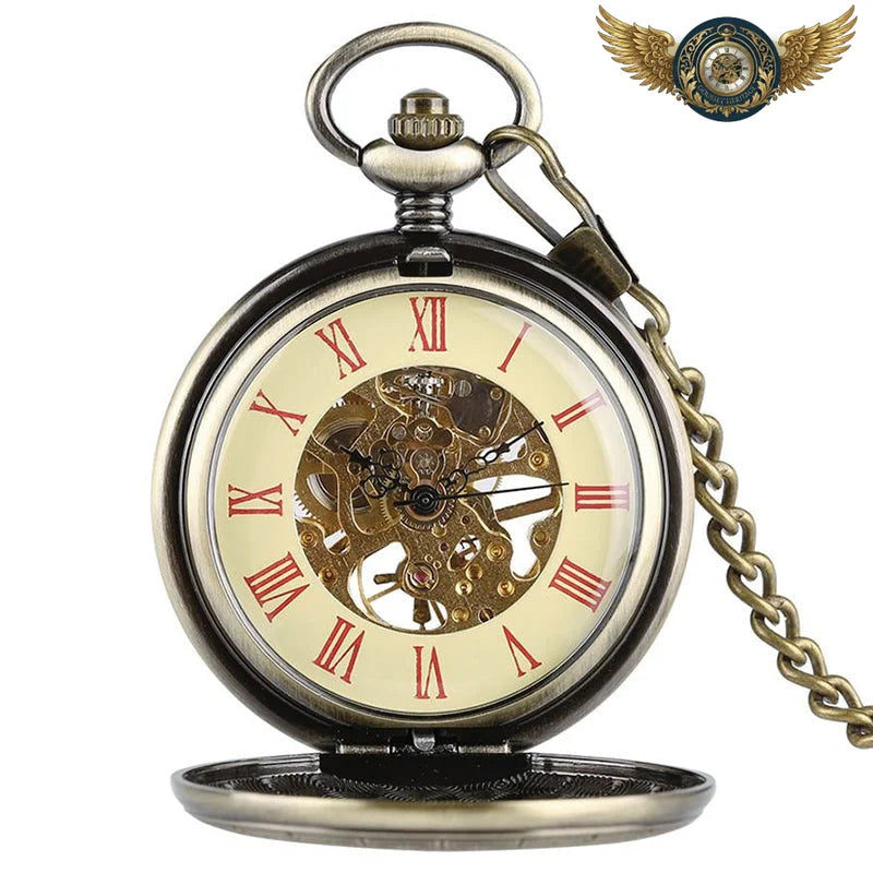 L'Héritage – Montre de Poche Mécanique Squelette Bronze 47mm - Vue 2 - Gousset-heritage