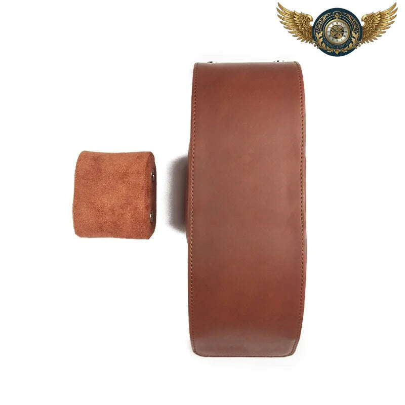 L'Héritier - Écrin de Voyage Rigide Marron pour Montre à Gousset - Vue 3 - Gousset-heritage
