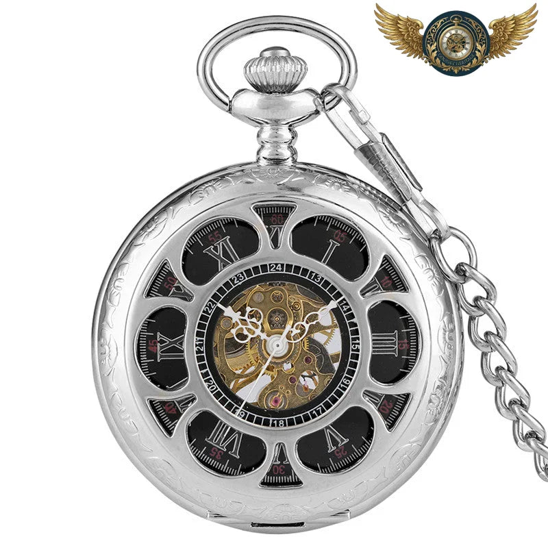 L'Héritier - Montre de Poche Demi-Chasseur Mécanique Argenté - Vue 3 - Gousset-heritage