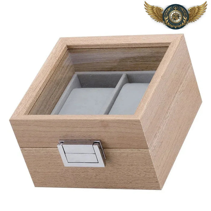 L'Héritier Hexagonal - Écrin Gousset Bois Clair DUO - Vue 1 - Gousset-heritage