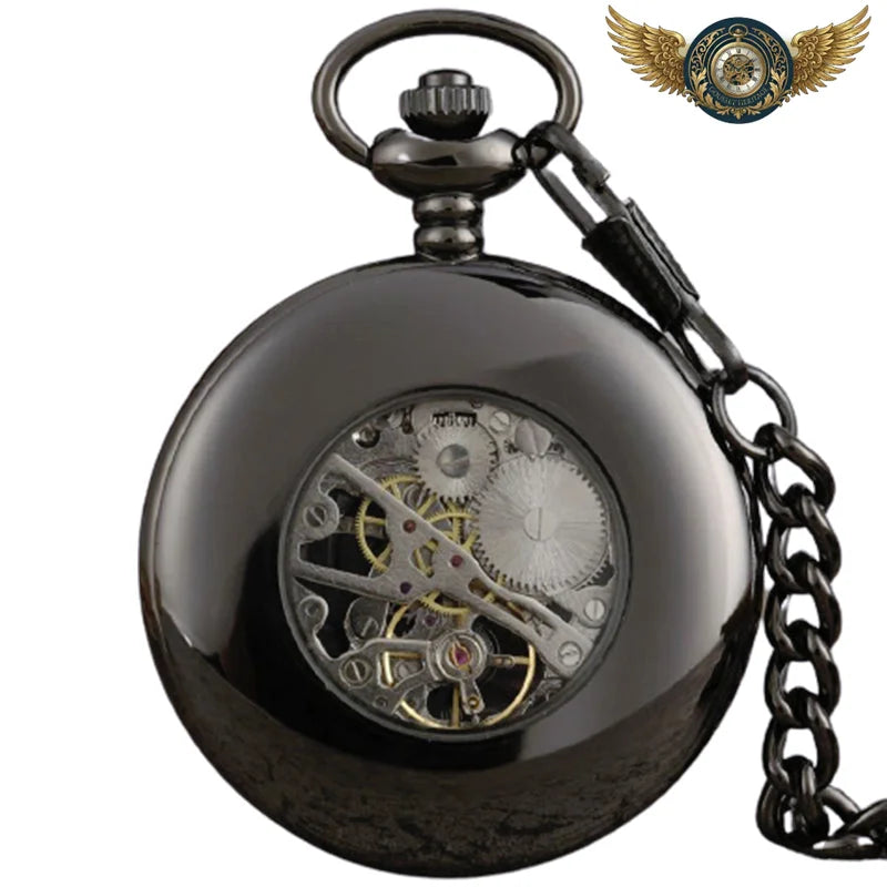 L'Horloge Néo-Victorienne - Montre Gousset Squelette Chasseur - Vue 2 - Gousset-heritage