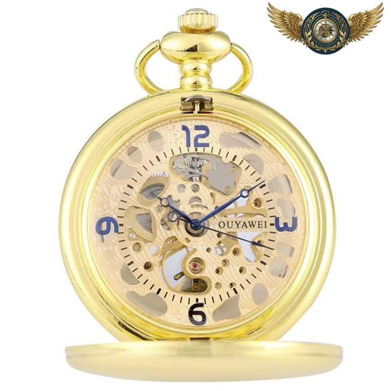 L'Horloge Néo-Victorienne - Montre Gousset Squelette Chasseur - Vue 3 - Gousset-heritage