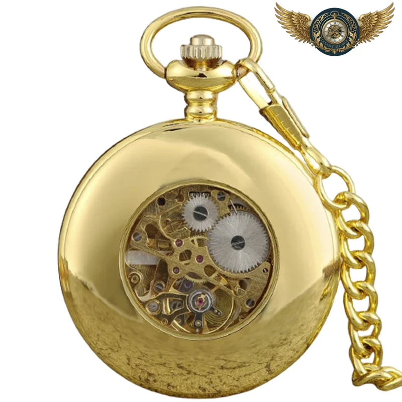 L'Horloge Néo-Victorienne - Montre Gousset Squelette Chasseur - Vue 4 - Gousset-heritage