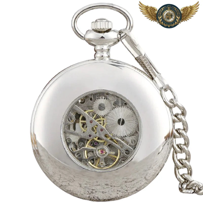 L'Horloge Néo-Victorienne - Montre Gousset Squelette Chasseur - Vue 6 - Gousset-heritage
