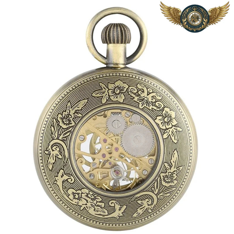 L'Horloger - Montre de Poche Squelette Mécanique Rétro-Chic - Vue 2 - Gousset-heritage