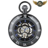 L'Horloger - Montre de Poche Squelette Mécanique Rétro-Chic - Noir - Gousset-heritage