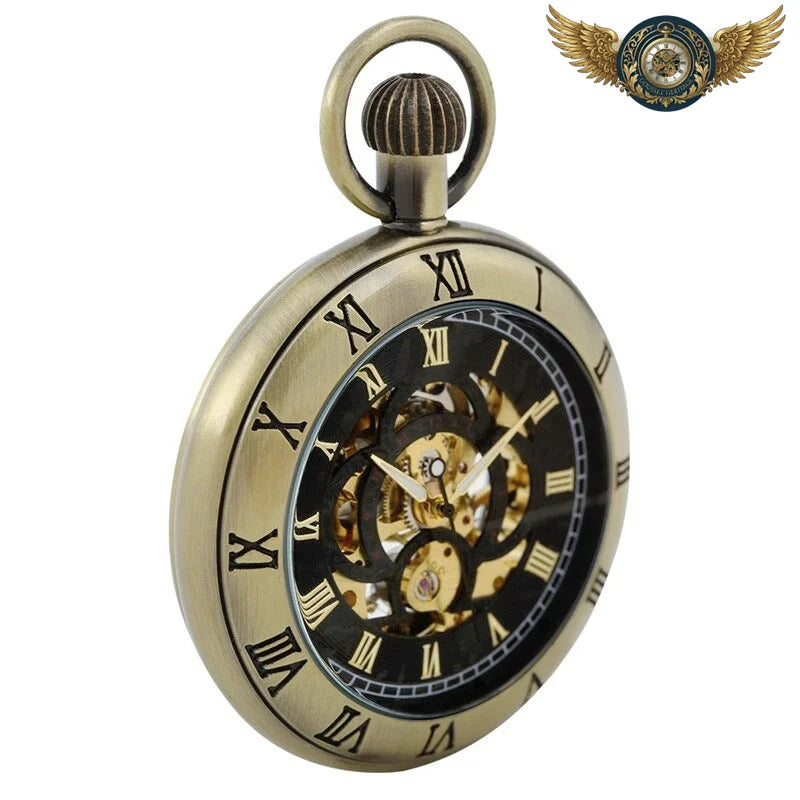 L'Horloger - Montre de Poche Squelette Mécanique Rétro-Chic - Vue 5 - Gousset-heritage