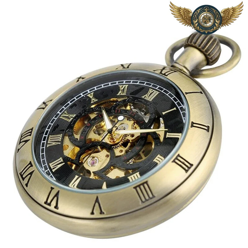 L'Horloger - Montre de Poche Squelette Mécanique Rétro-Chic - Vue 6 - Gousset-heritage