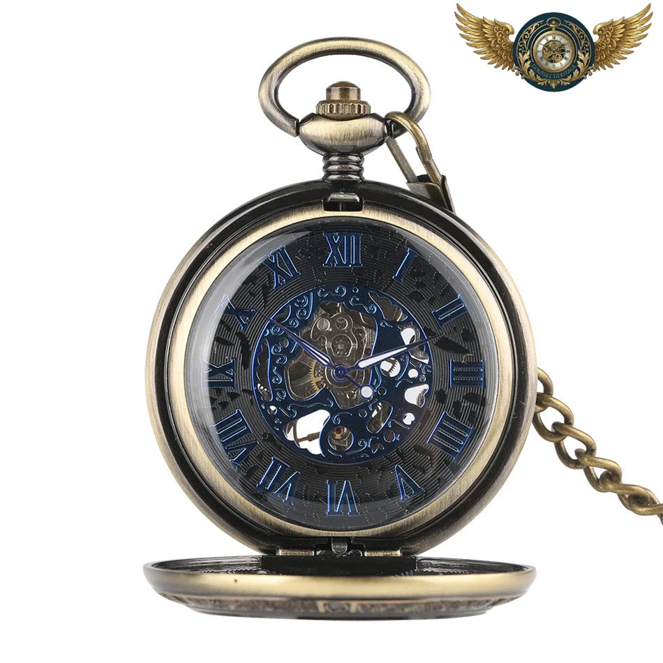 L'Horloger Graveur - Montre Gousset Mécanique Squelette Bronze - Vue 2 - Gousset-heritage