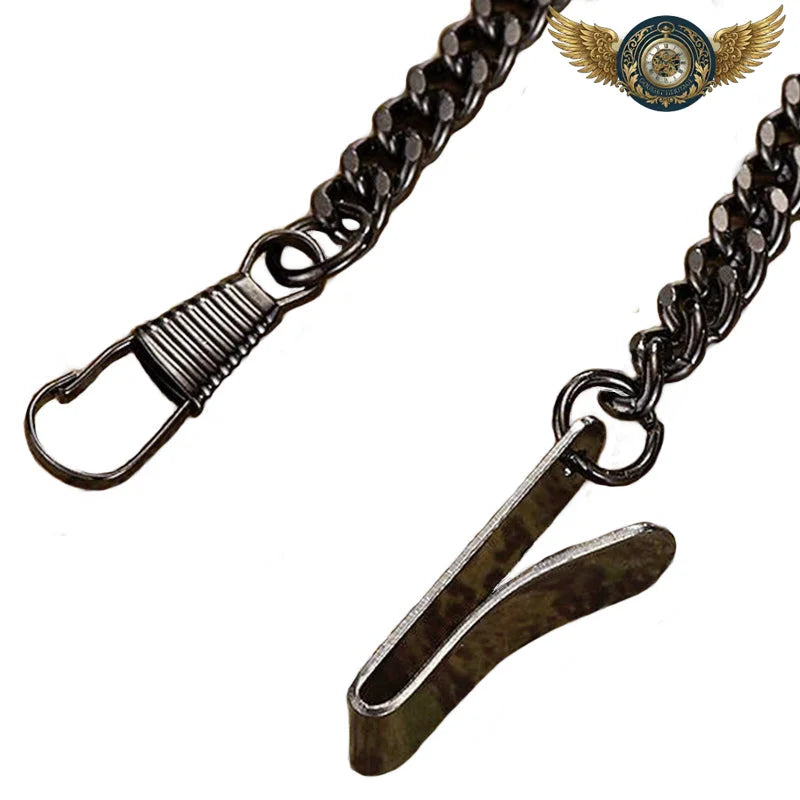 L'Horloger Squelette - Montre Gousset Chasseur Mécanique - Vue 6 - Gousset-heritage