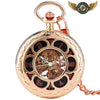 L'Horloger Steampunk - Montre Gousset Squelette Mécanique 45mm - Or rose - Gousset-heritage