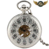 L'Horloger Steampunk - Montre Gousset Squelette Mécanique 45mm - Argent - Gousset-heritage