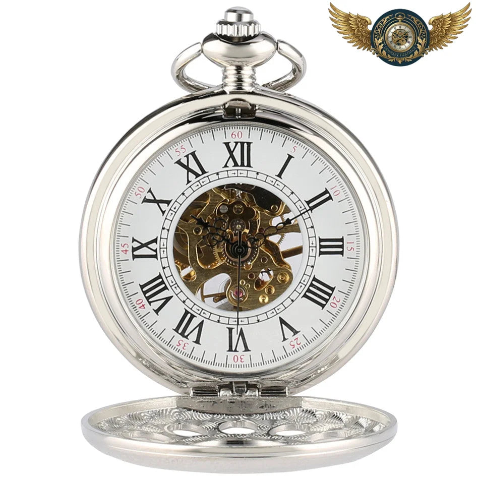 L'Horloger Steampunk - Montre Gousset Squelette Mécanique 45mm - Vue 4 - Gousset-heritage