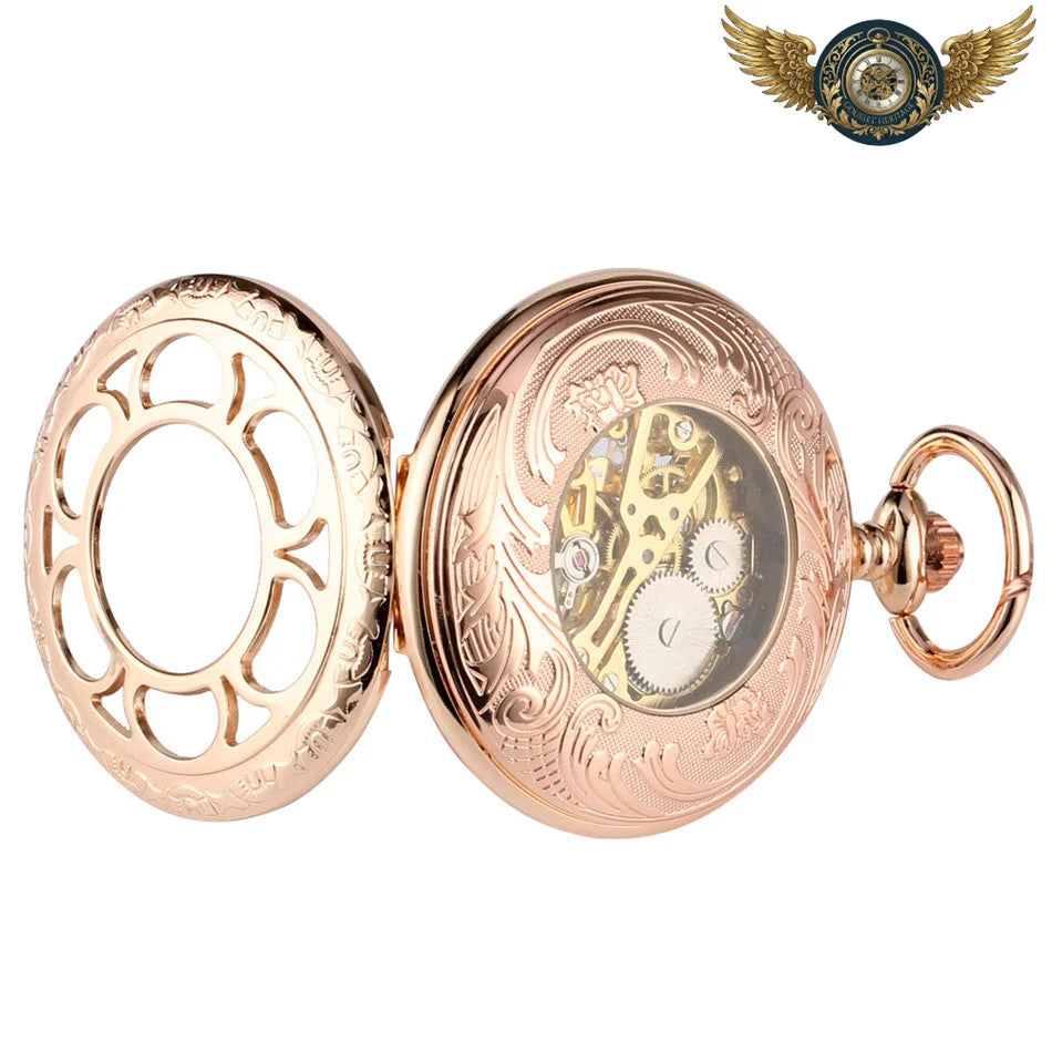 L'Horloger Steampunk - Montre Gousset Squelette Mécanique 45mm - Vue 6 - Gousset-heritage