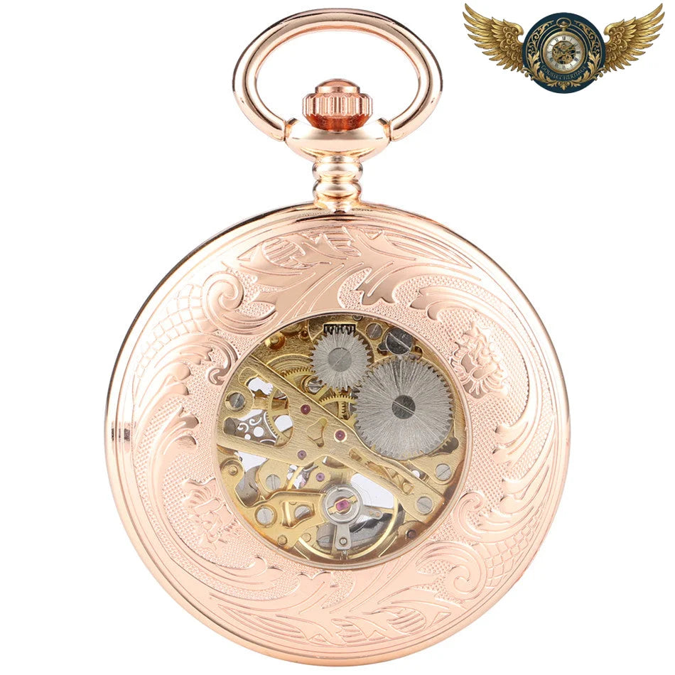 L'Horloger Steampunk - Montre Gousset Squelette Mécanique 45mm - Vue 9 - Gousset-heritage