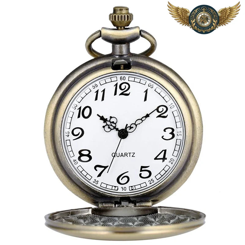 L'Horloger de Londres - Montre Gousset Steampunk Quartz Bronze - Vue 2 - Gousset-heritage