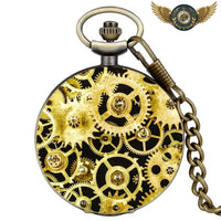 L'Horloger de Londres - Montre Gousset Steampunk Quartz Bronze - modèle 2 - Gousset-heritage