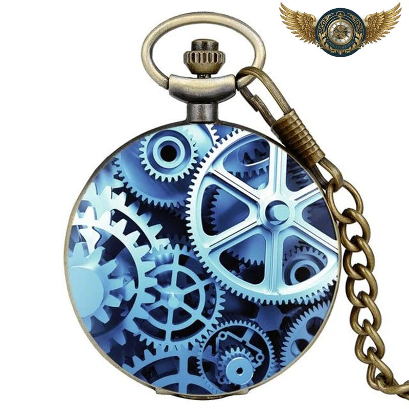 L'Horloger de Londres - Montre Gousset Steampunk Quartz Bronze - 5 - Gousset-heritage