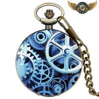 L'Horloger de Londres - Montre Gousset Steampunk Quartz Bronze - modèle 5 - Gousset-heritage