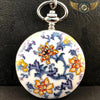 L'Hortensia - Montre Gousset Mécanique Demi-Chasseur Fleurie - Marbre - Gousset-heritage
