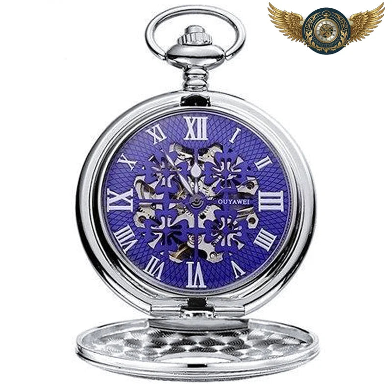 L'Impériale - Montre Gousset Mécanique Ornée Demi-Savonnette - Argent - Gousset-heritage