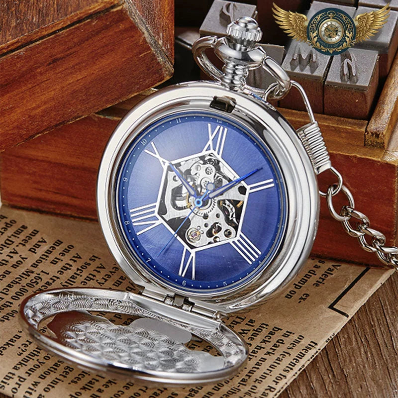 L'Indomptable - Montre Gousset Mécanique Squelette Or Sculpté - Vue 8 - Gousset-heritage