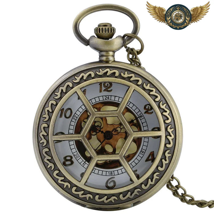 L'Industriel - Montre Gousset Bronze Demi-Chasseur Quartz - Vue 1 - Gousset-heritage