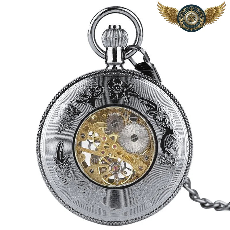 L'Industriel - Montre Gousset Mécanique Squelette Anthracite - Vue 4 - Gousset-heritage