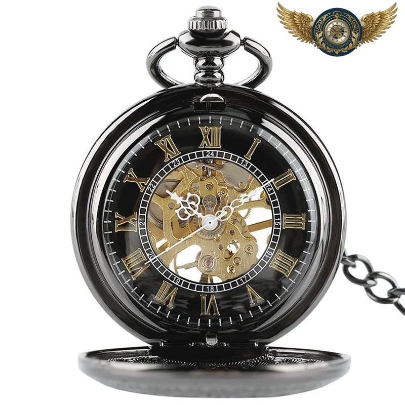 L'Ingénieur - Montre Gousset Squelette Mécanique Chasseur